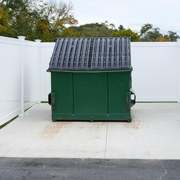 commercial dumpsters restricts certain materials from being positioned in their dumpsters, including hazardous waste and electronics